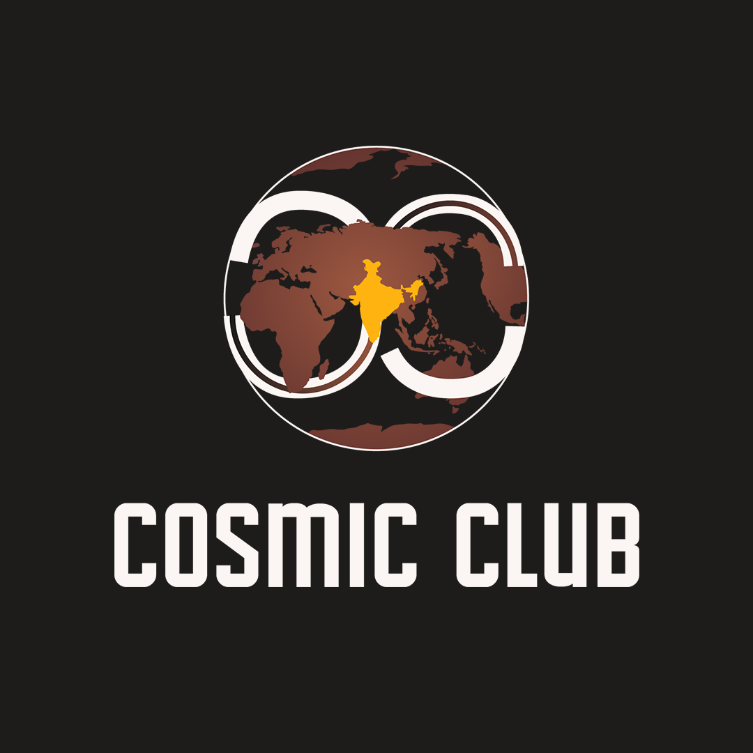 Cosmic club logo Graphic design copy